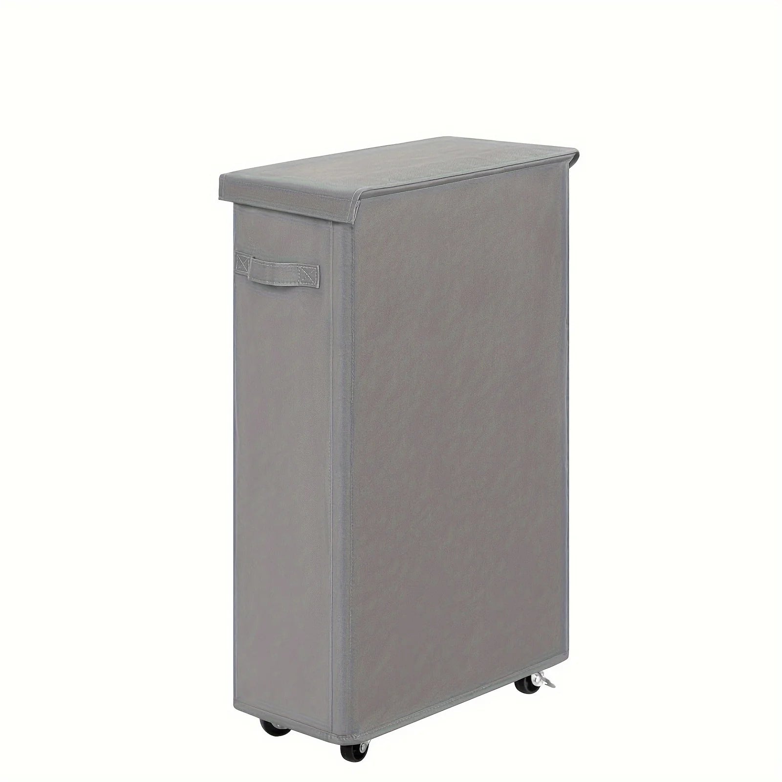 Rolling Laundry Hamper with Lid — Portable Oxford Fabric Storage Basket