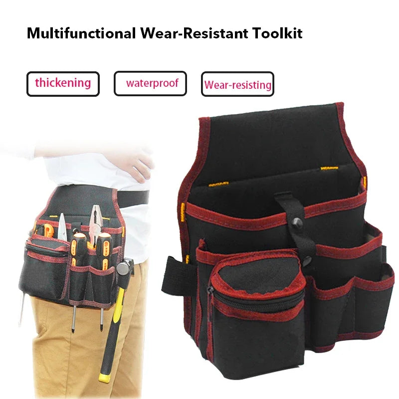 Multifunctional Tool Waist Bag — Heavy Duty Organizer for Electricians