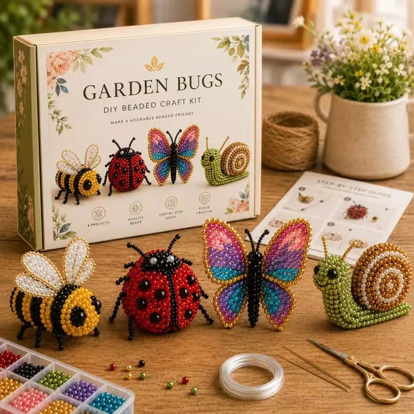 DIY 3D Beaded Animal Craft Kit — Handmade Miniature Decor Set