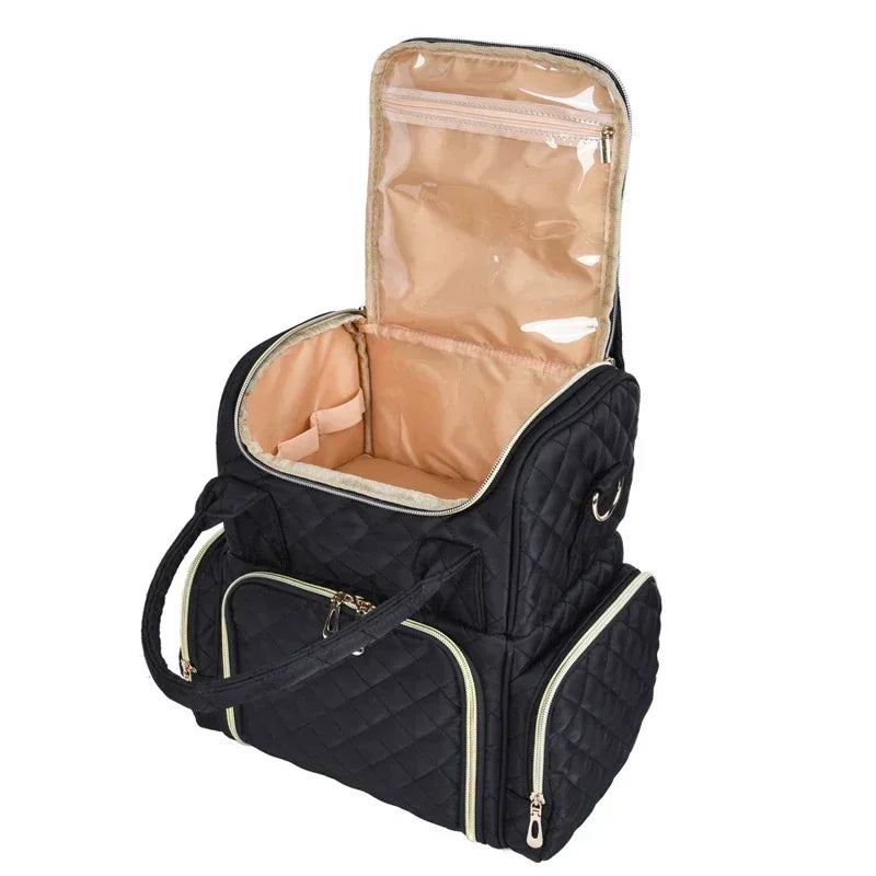 VECENT Nail Polish Organizer Bag — Portable 48-Bottle Storage Case