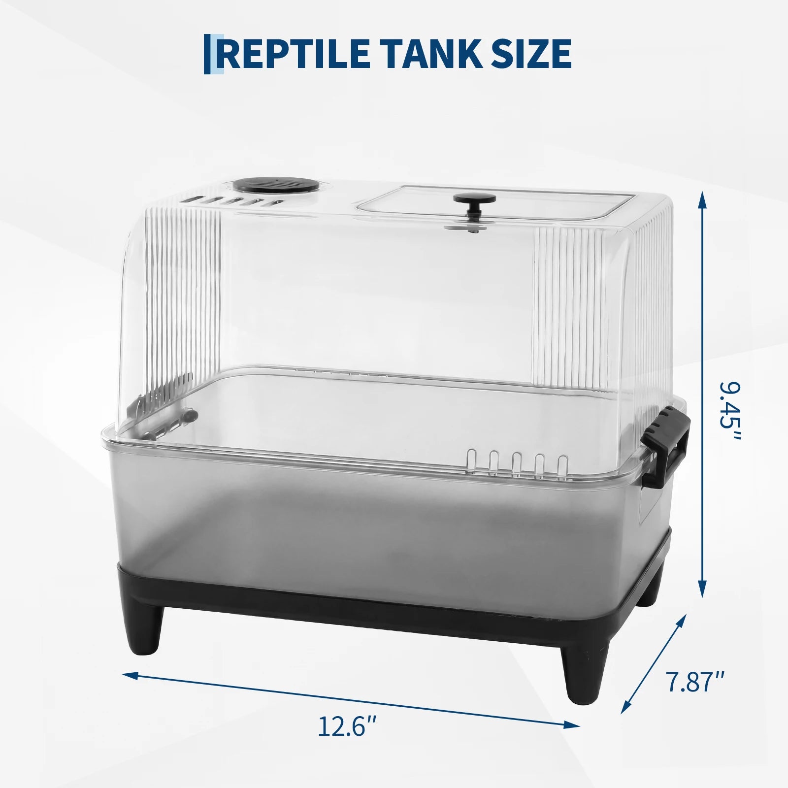 HiMISS Reptile Tank Starter Kit — Complete Acrylic Habitat with Heating