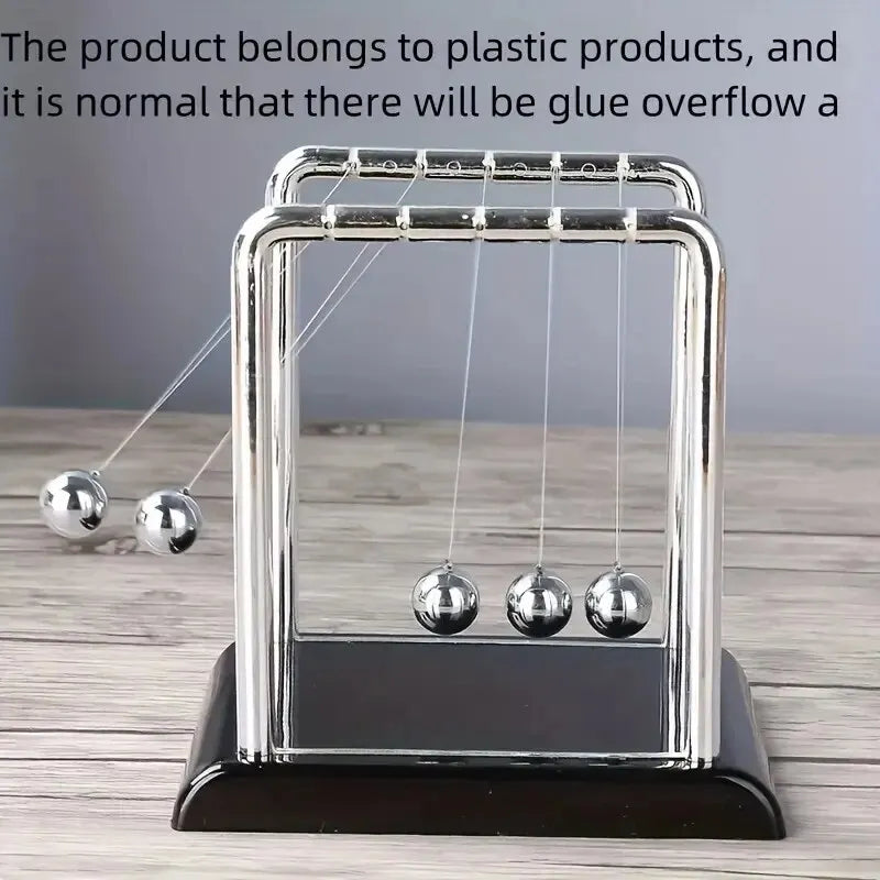 Newton's Cradle Physics Pendulum — Desktop Stress Relief Toy & Science Decor