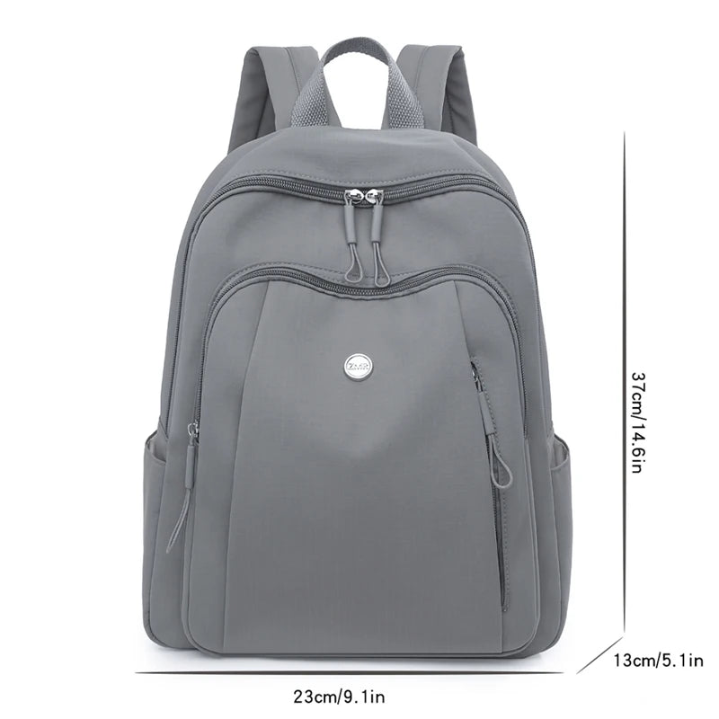 Ahidd Fashion Nylon Daypack — Water Resistant School Bag for Women