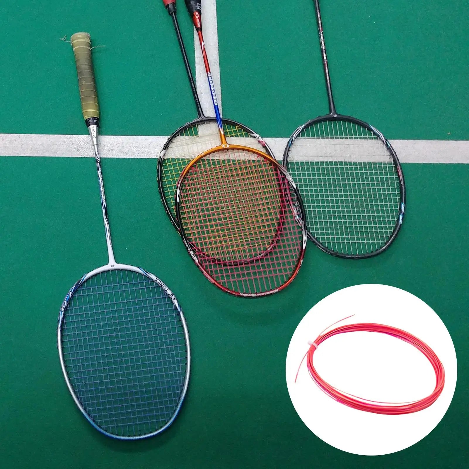 Durable Badminton Racket String — High Elasticity Replacement Reel