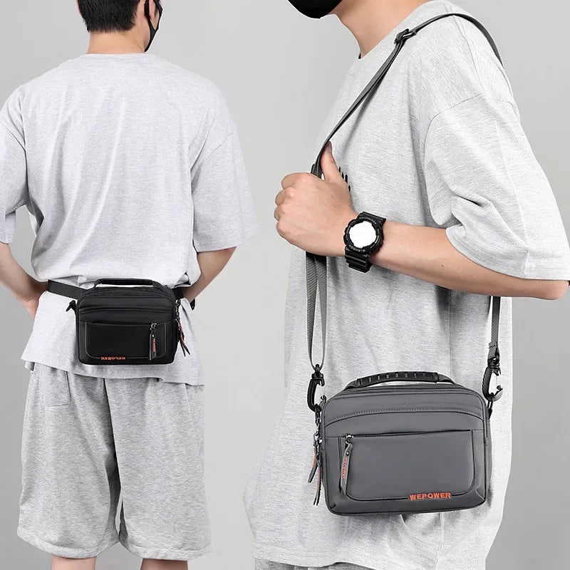 Men's Casual Messenger Bag — Multifunctional Travel Crossbody Bag