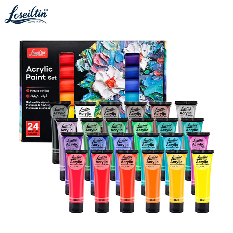Acrylic Paint Set — Waterproof & Sun Resistant Art Supplies
