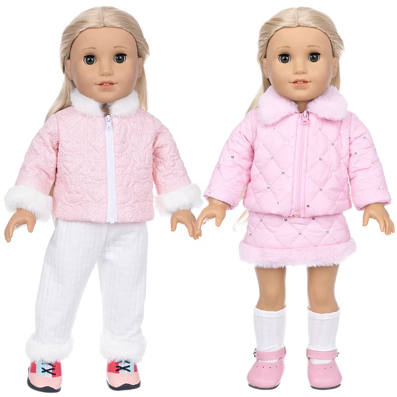 Miao Mama ai wawa Winter Doll Coat — Warm Outfit for 18 Inch Dolls