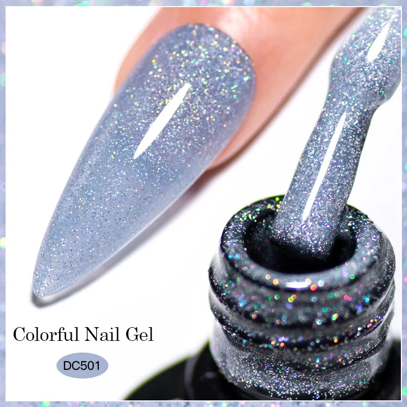 Mtssii Reflective Glitter Gel Nail Polish — Sparkling Holographic Effect