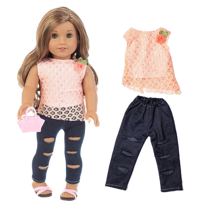 Miao Mama ai wawa Leopard Print Doll Outfit — Stylish Clothing & Hat Set