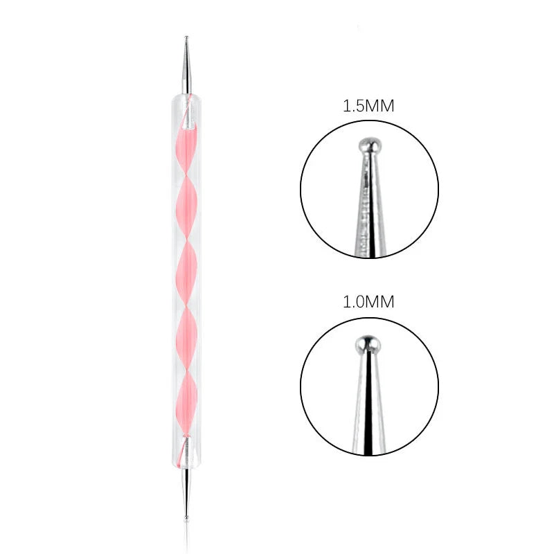 Nail Art Dotting Tool Set — Professional Manicure & Marbleizing Pen