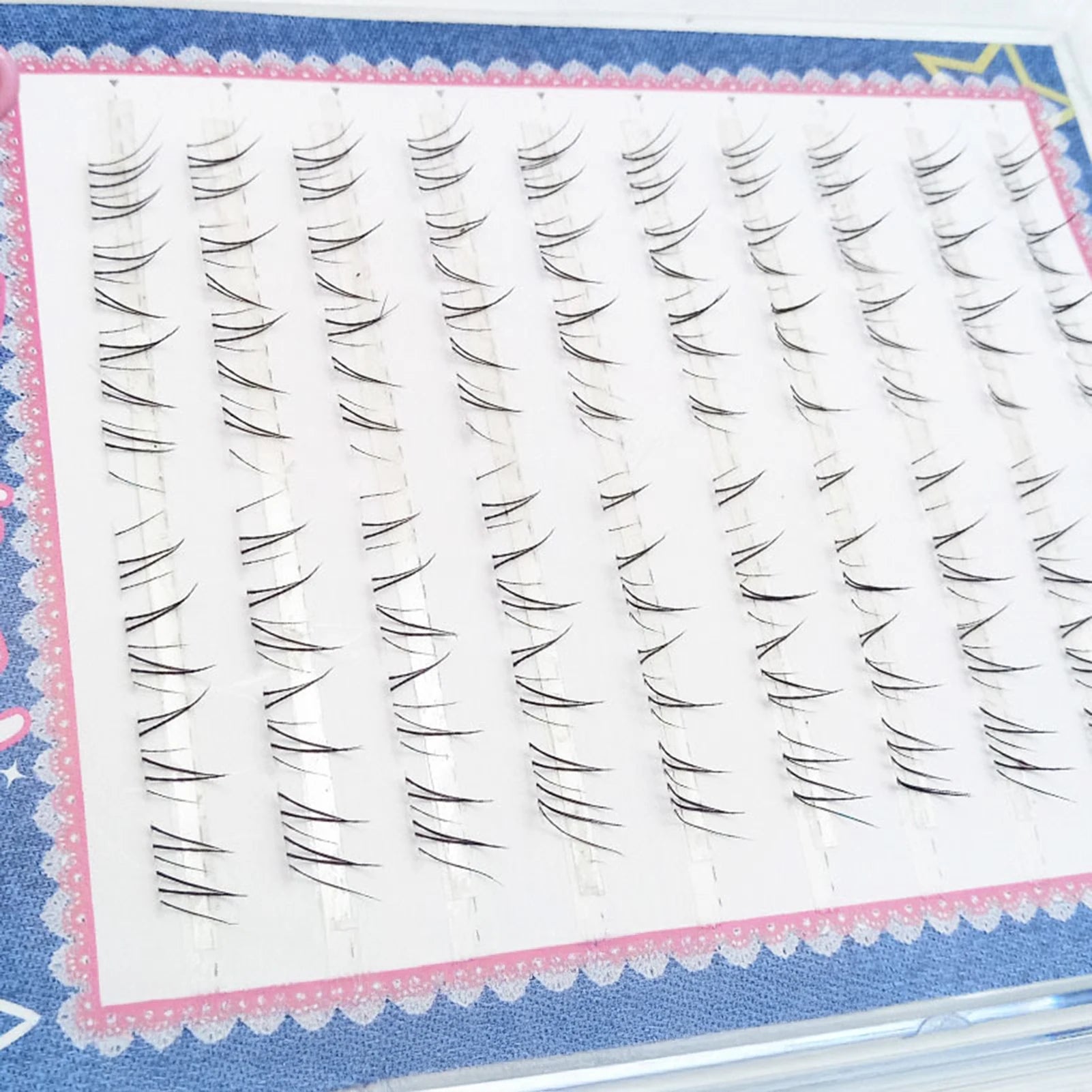 Manga Style False Eyelashes — Natural Wispy Lower Lash Clusters
