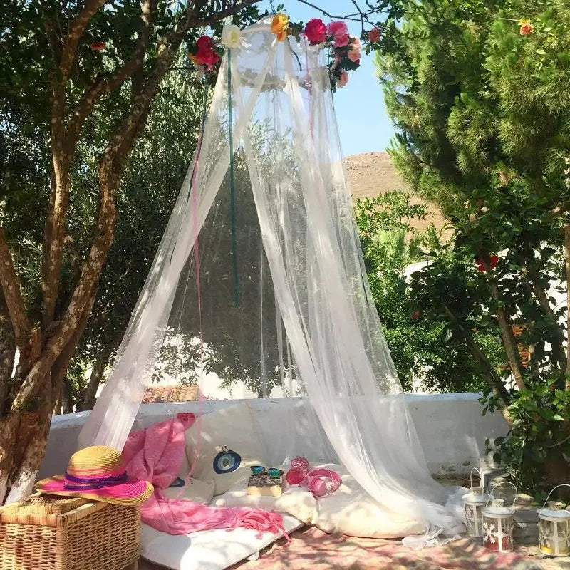 Large Dome Mosquito Net — Hanging Bed Canopy for Home and Camping