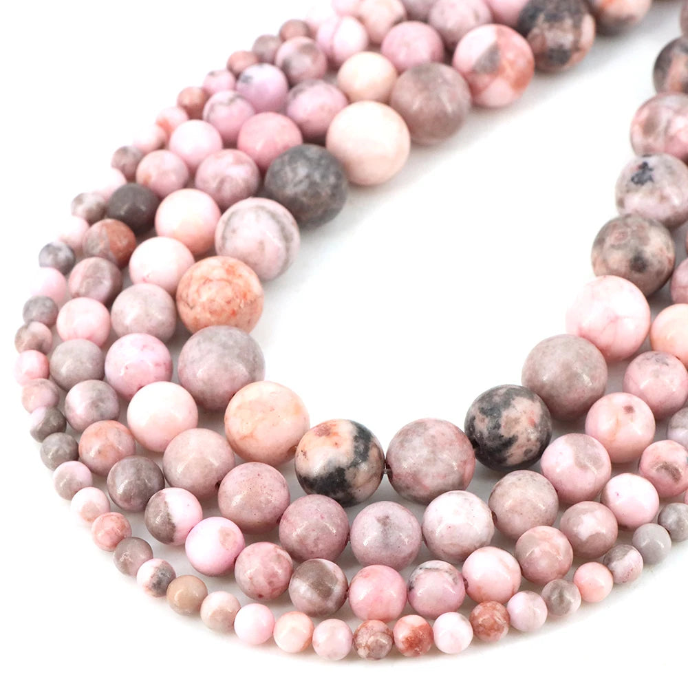 Natural Stone Gemstone Beads — Round Crystal Spacers for Jewelry Making