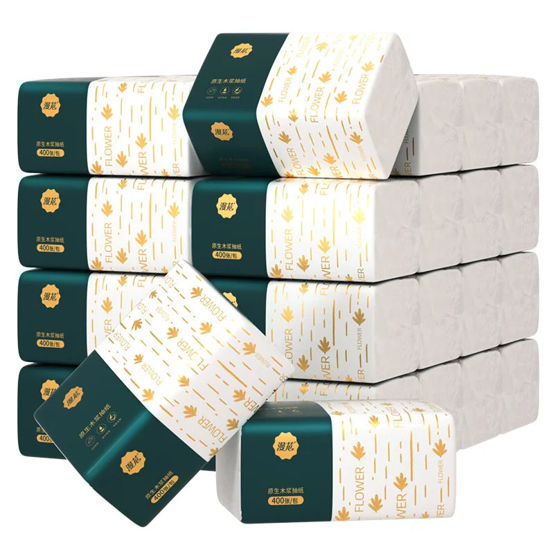 Soft Virgin Wood Pulp Paper Towels — Multi-Layer Household Napkins