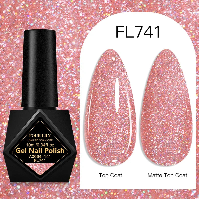 Four Lily Gel Nail Polish — Long Lasting Semi-Permanent Manicure Set