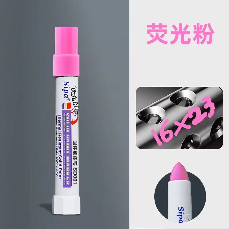 Solid Paint Marker — Waterproof Oil-Based Ink for Multi-Surface Use