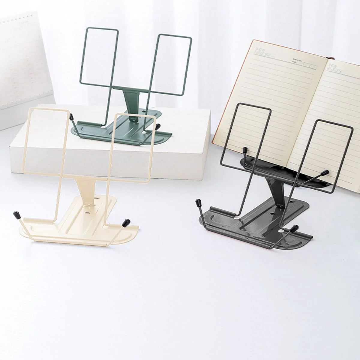 Foldable Metal Reading Stand — Portable Book and Music Score Holder