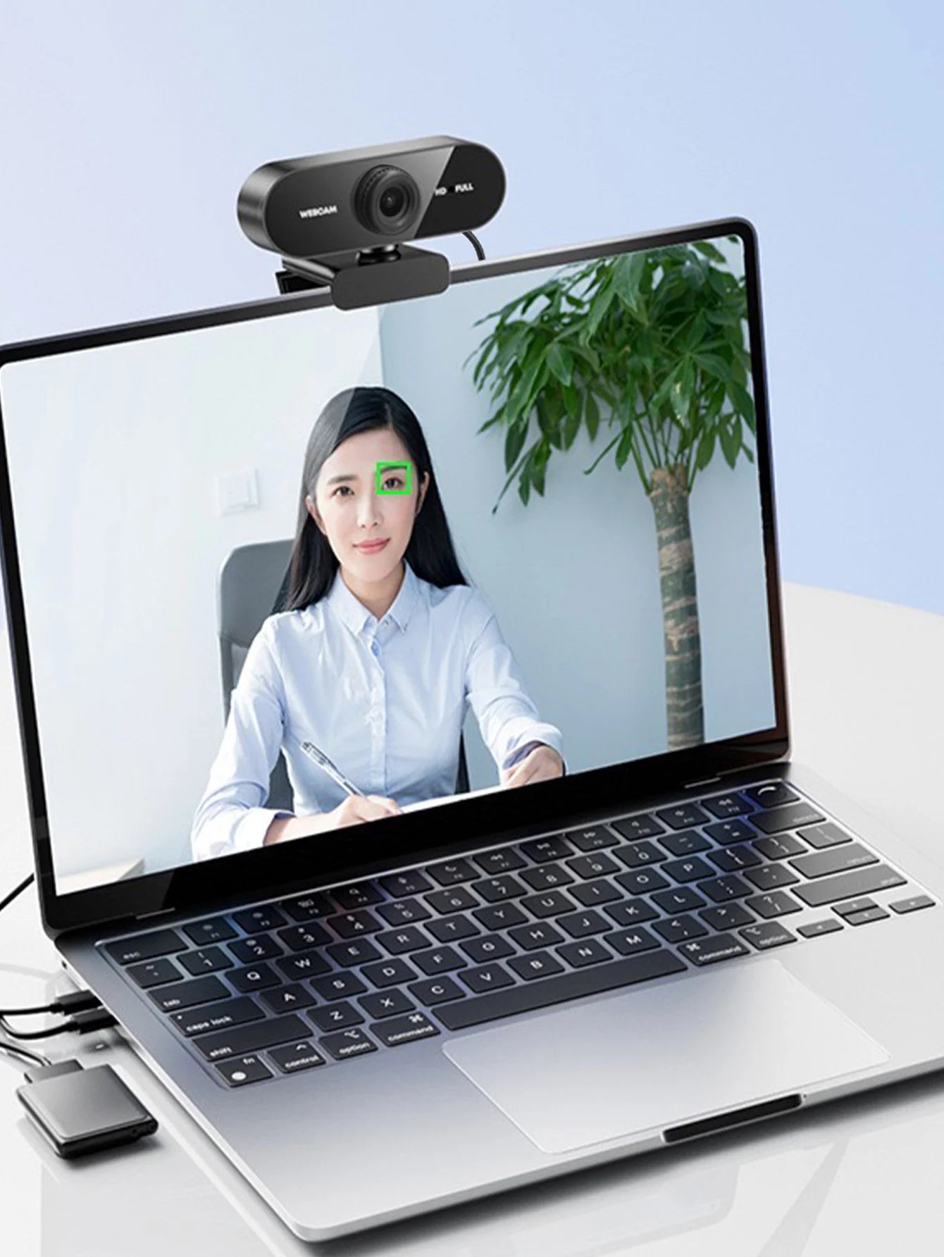AKKHOO 1080P HD USB Webcam — High Definition Video with Built-In Microphone