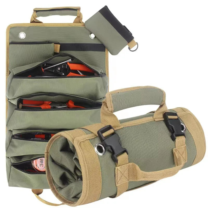YTYIN Heavy Duty Tool Roll Bag — Waterproof Portable Organizer