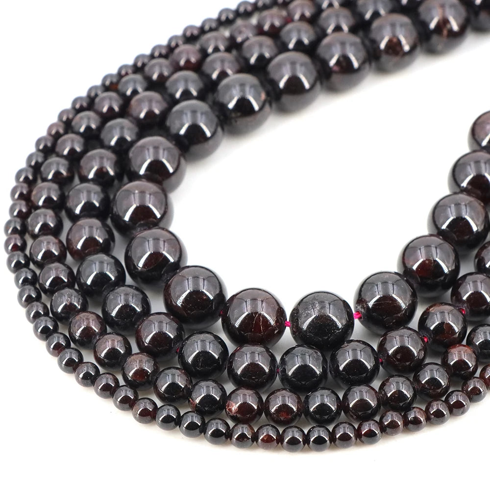 Natural Stone Gemstone Beads — Round Crystal Spacers for Jewelry Making