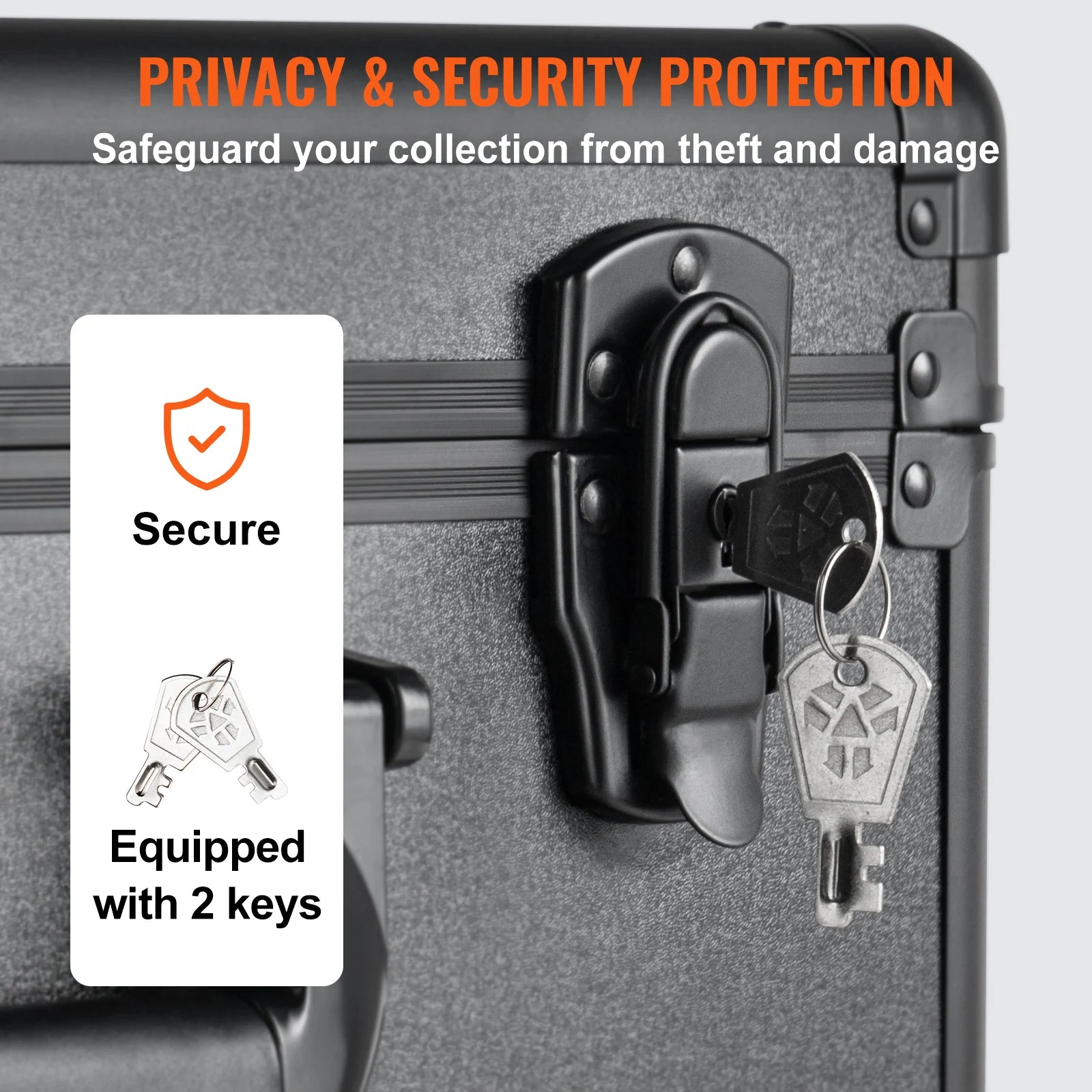 SucceBuy Graded Card Storage Box — Secure Lockable Collector Case