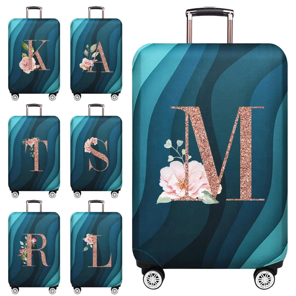Stretch Luggage Protector Cover — Decorative Suitcase Guard for Travel