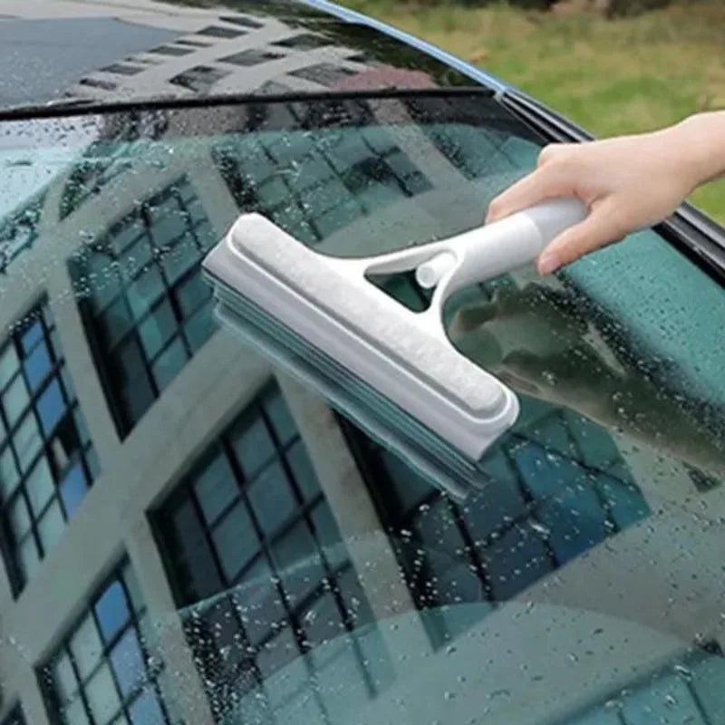 Multi-Function Glass Squeegee — Built-in Spray Bottle for Easy Cleaning