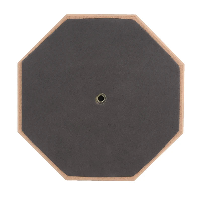 8 Inch Rubber Practice Drum Pad — High Elasticity Training Tool, Gray