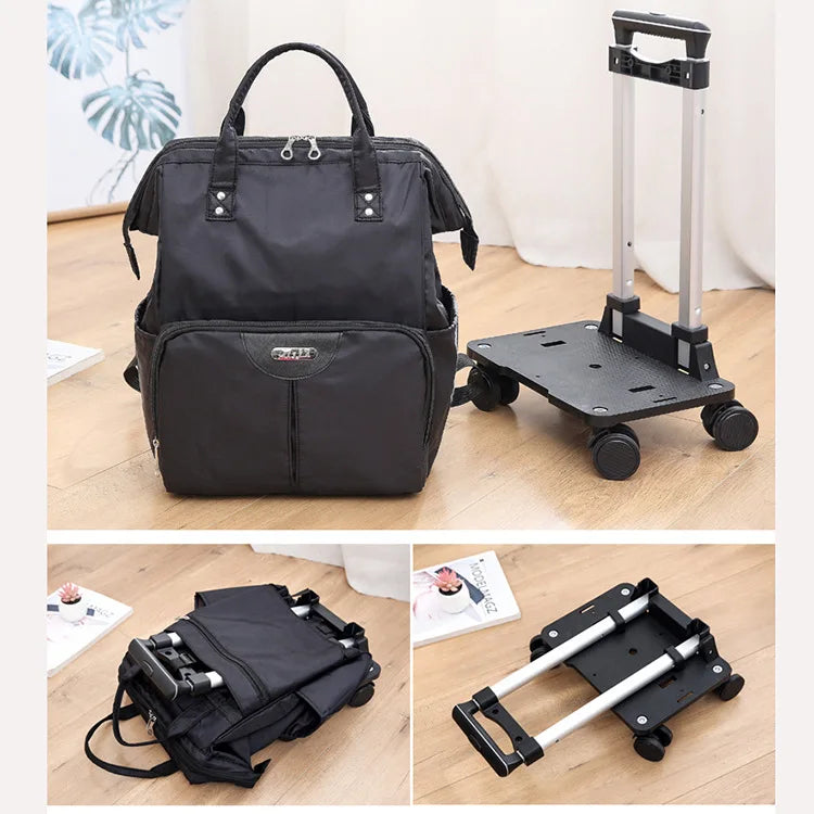 INFEYLAY Wheeled Travel Backpack — Large Capacity Rolling Suitcase