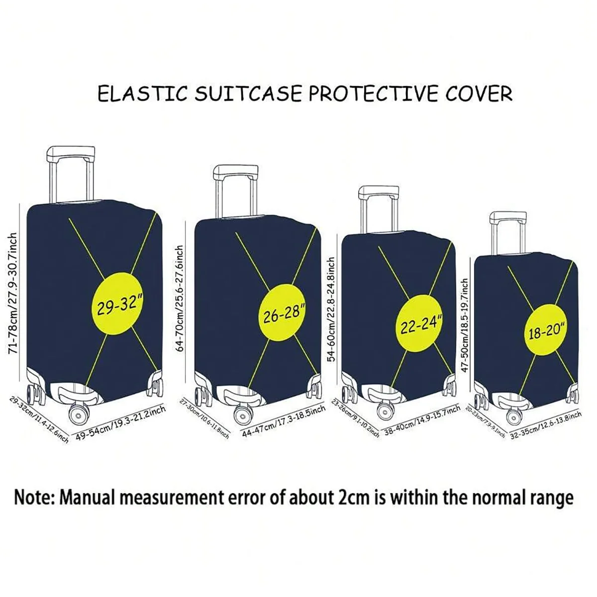 Elastic Luggage Cover Protector — Waterproof and Dustproof Suitcase Guard