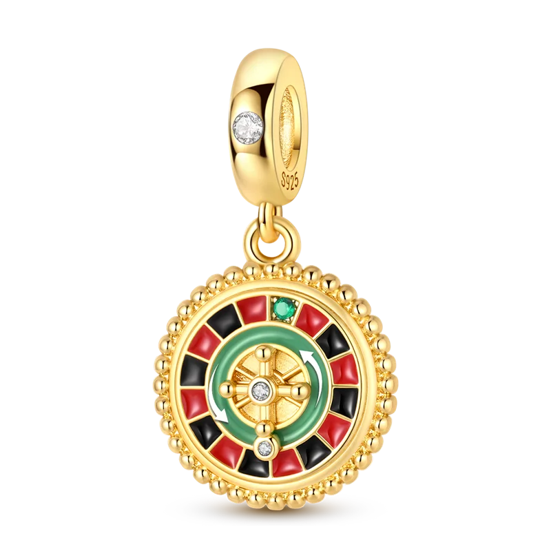 Charmhub Sparkling Zircon Elephant Charm — Gold Plated 925 Sterling Silver Bead