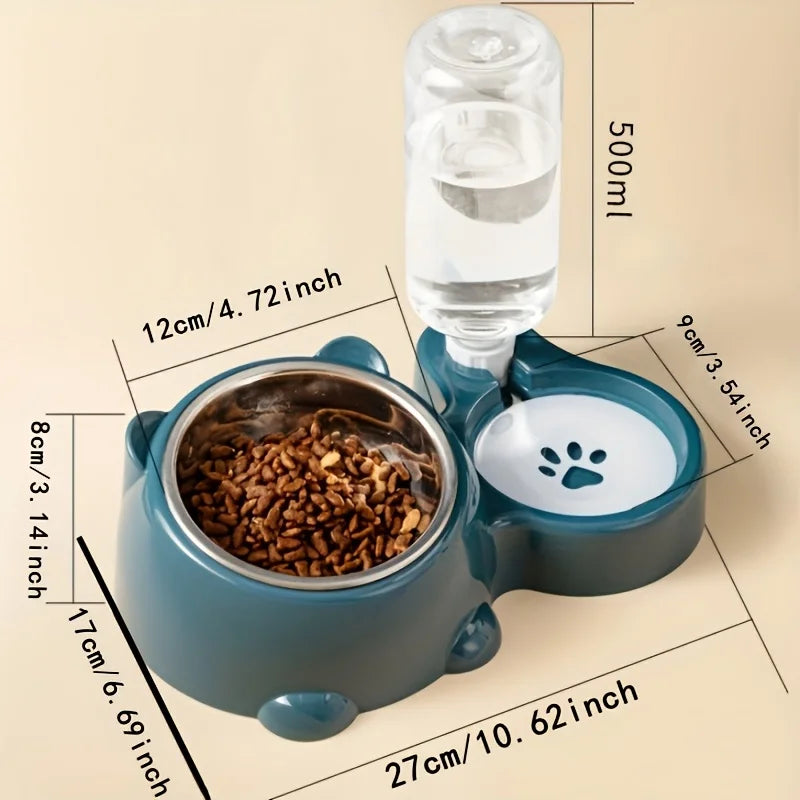 Automatic Pet Feeder and Water Dispenser — Integrated Feeding System for Cats and Dogs