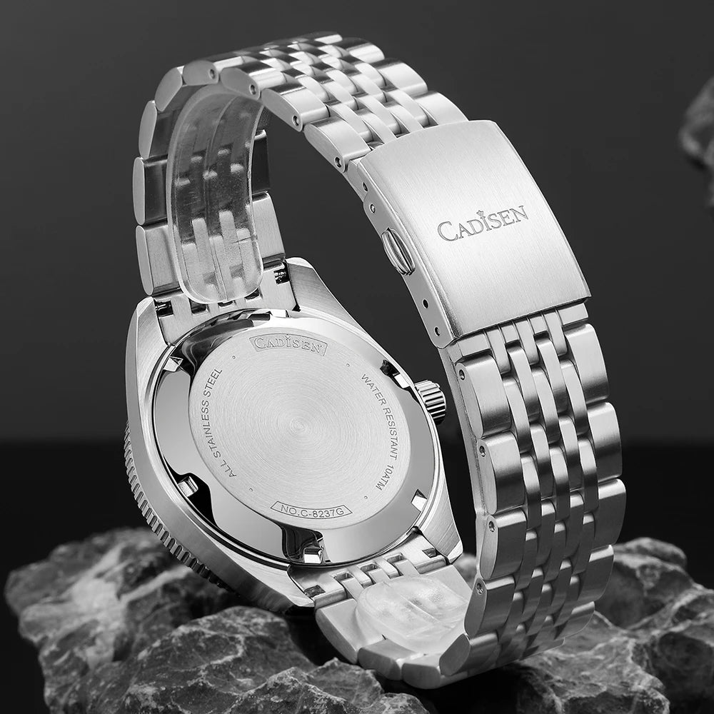 Cadisen Automatic Mechanical Watch — Ceramic Bezel & Sapphire Crystal
