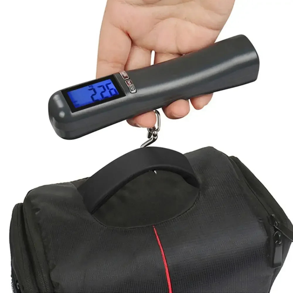 Digital Luggage Hanging Scale — Portable Travel Weight Checker with LCD Display