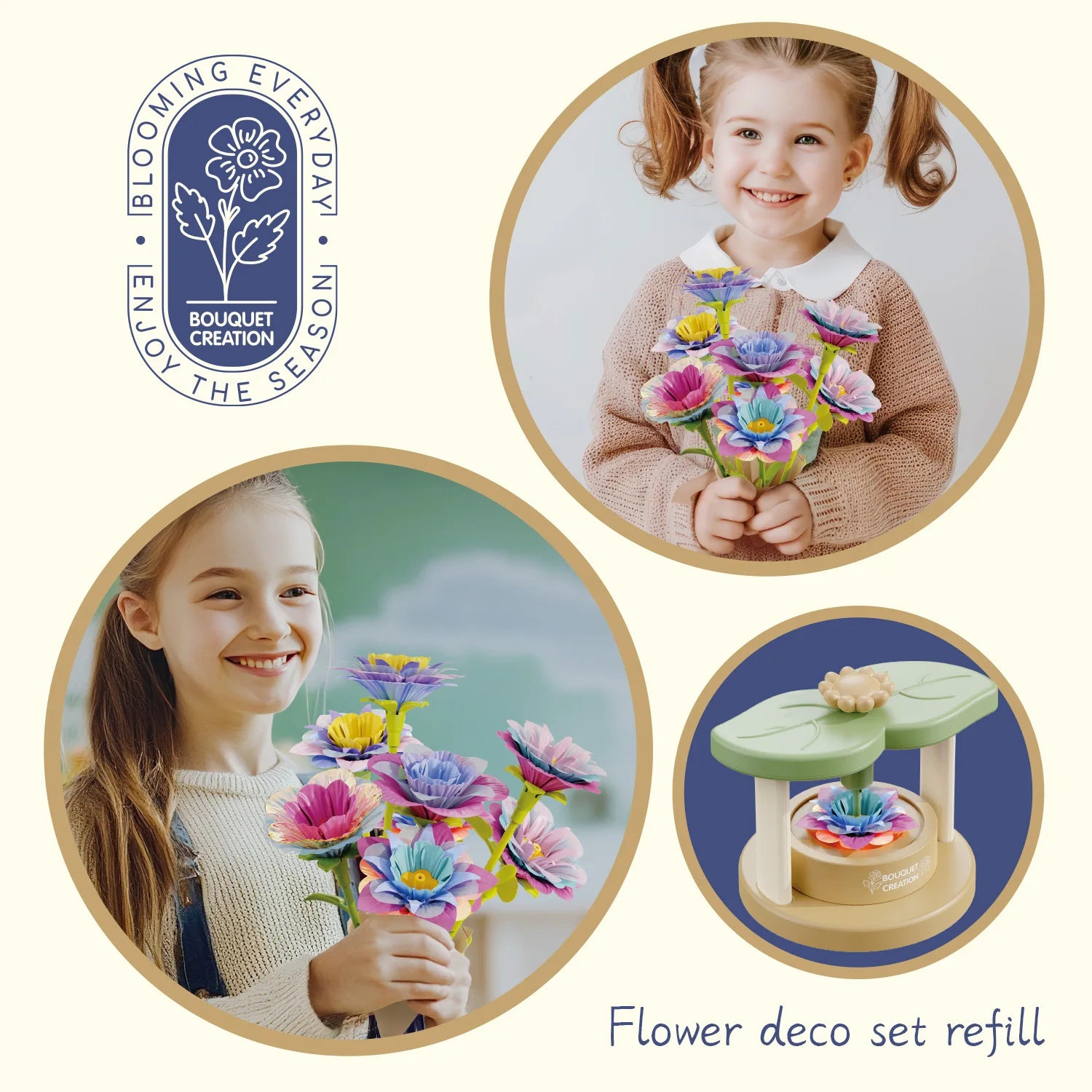 DIY Fabric Flower Making Kit — Creative Arts and Crafts Activity for Kids