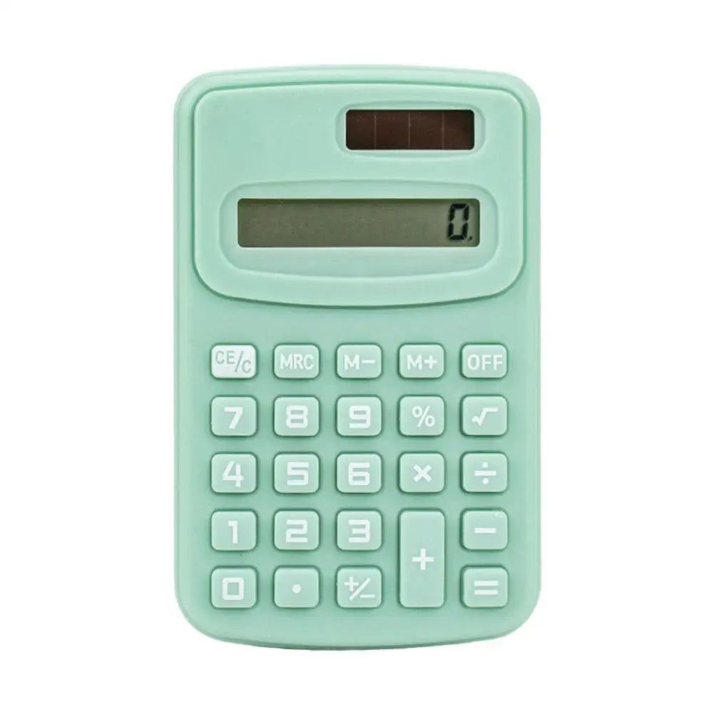 Portable Mini Solar Calculator — 8-Digit LCD Electronic Device for School & Office