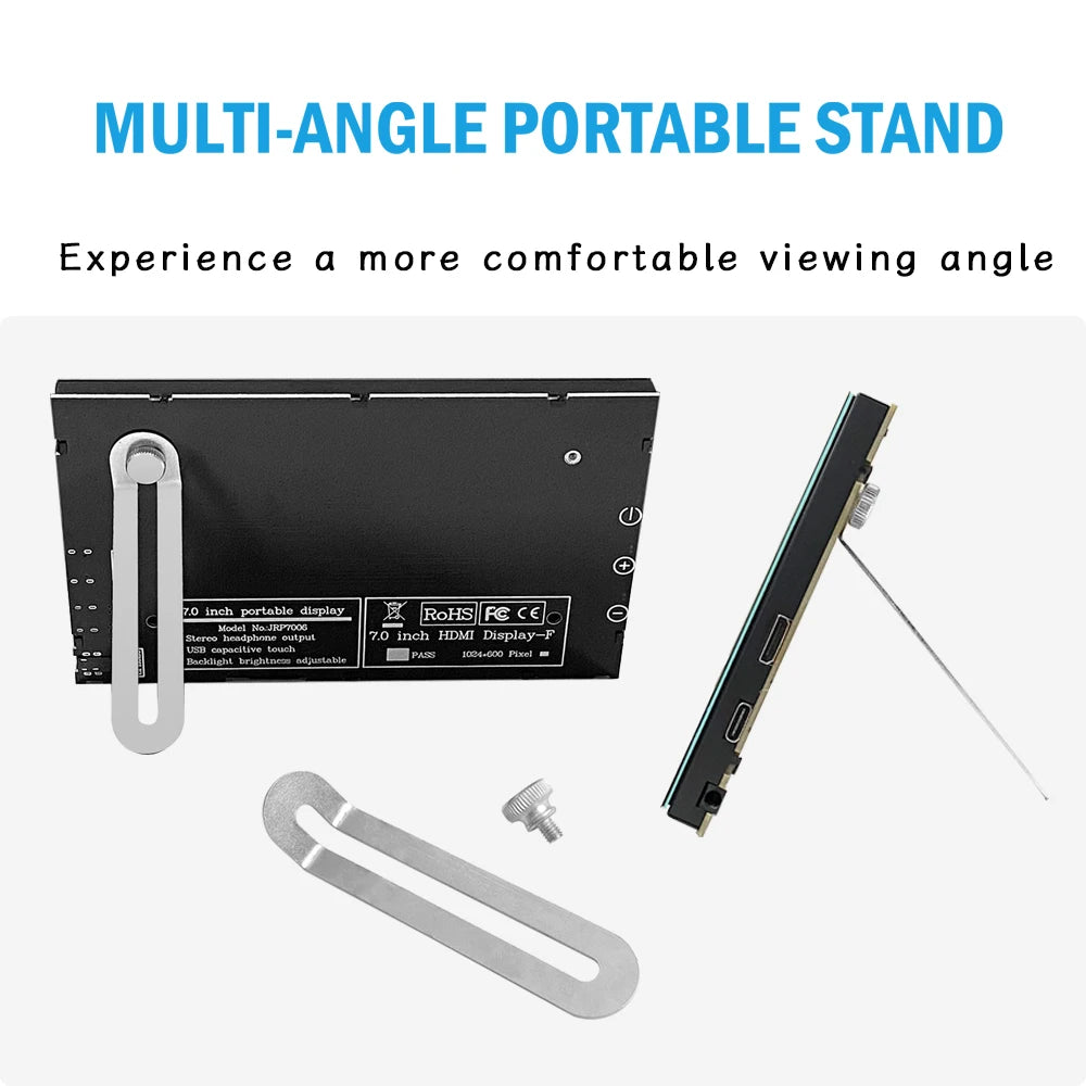 KEPIFO 7 Inch Portable Touchscreen Monitor — IPS Display for Mini PCs