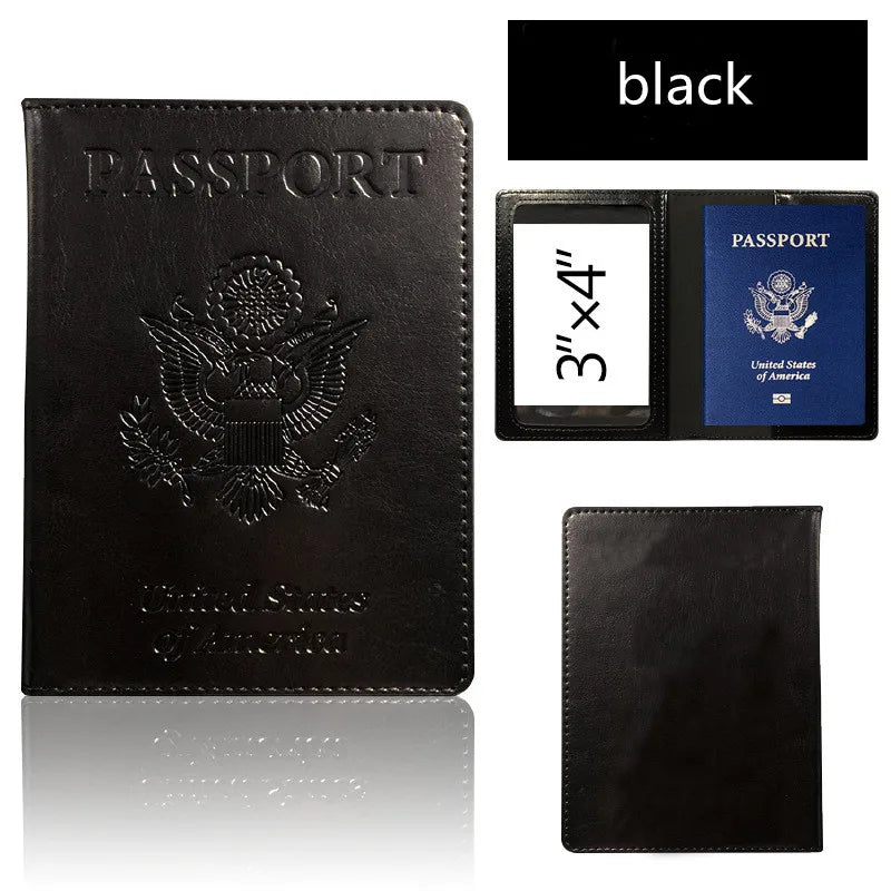 AEROCANDY Passport Holder — RFID Blocking Leather Travel Wallet