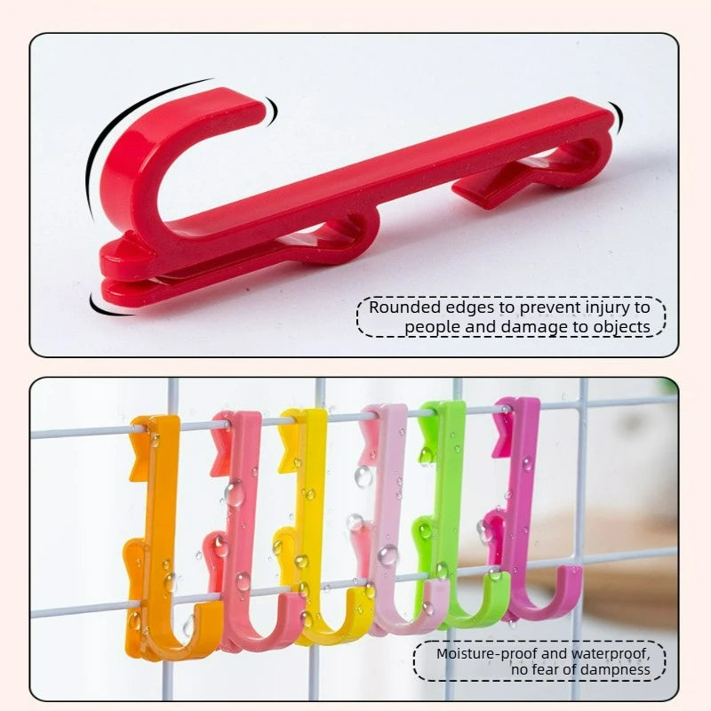 Multi-Purpose Mesh Panel Hooks — Versatile Wall-Mounted Display Racks