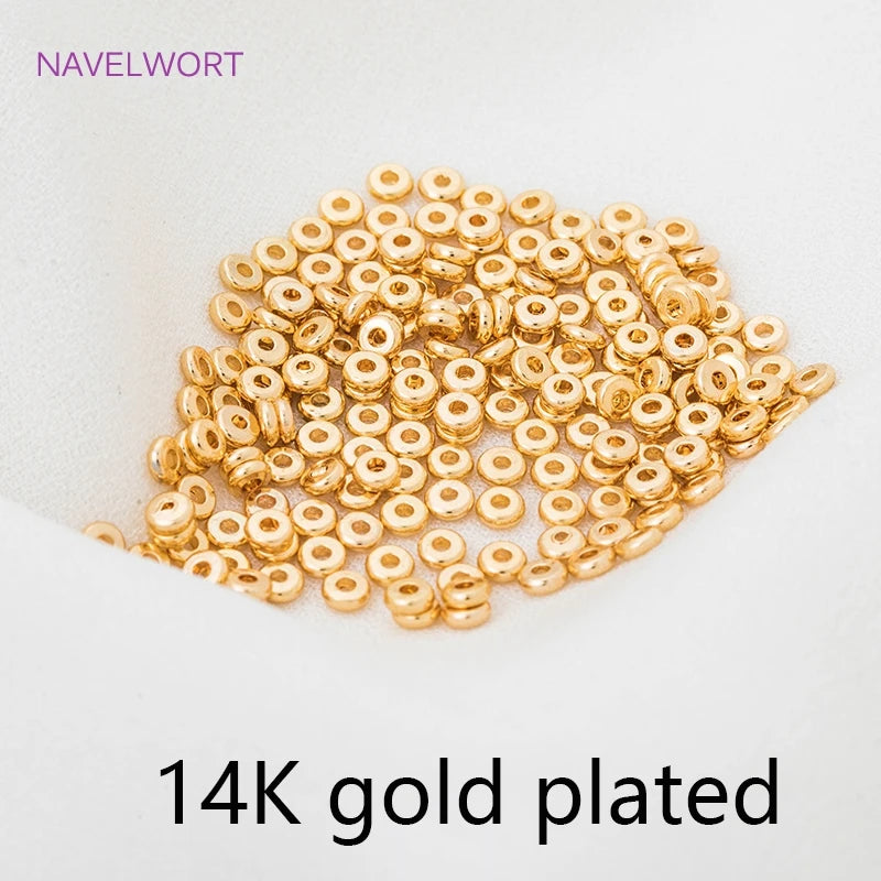 NAVELWORT Gold Plated Spacer Beads — High-Quality Jewelry Making Separators
