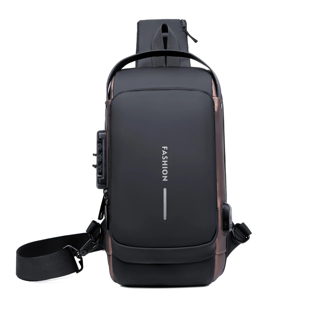 Multi-functional Sling Bag — Waterproof Crossbody Chest Pack with USB Port