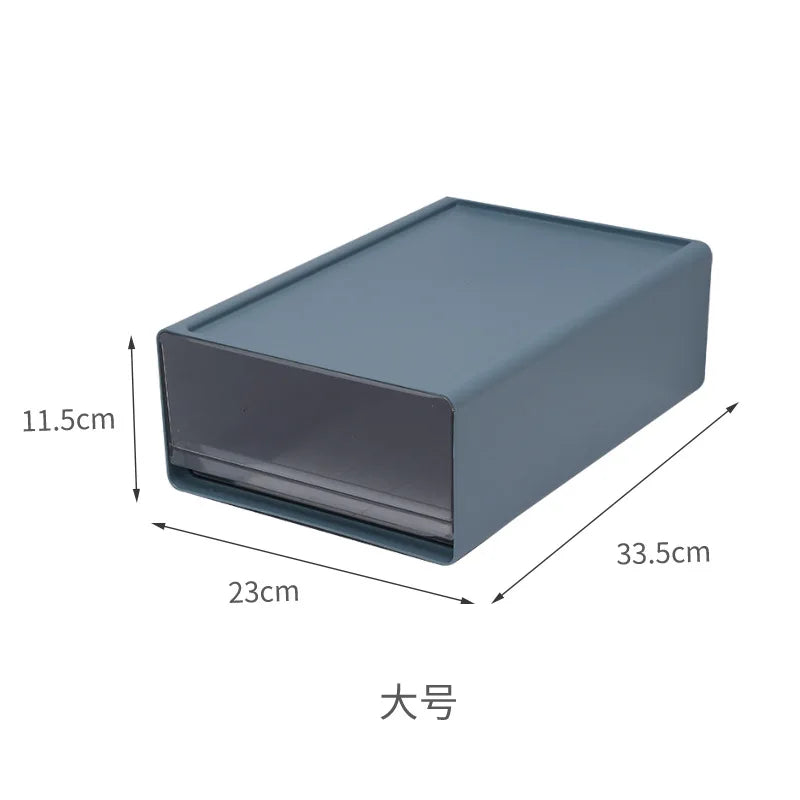 Stackable Desktop Storage Drawer — Clear Multi-Scene Organizer for Office and Home