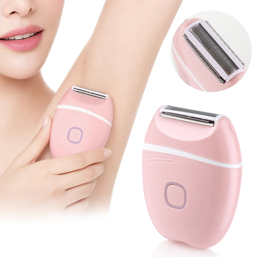 Hailicare Women's Electric Shaver — Portable 3-in-1 Mini Razor for Whole Body