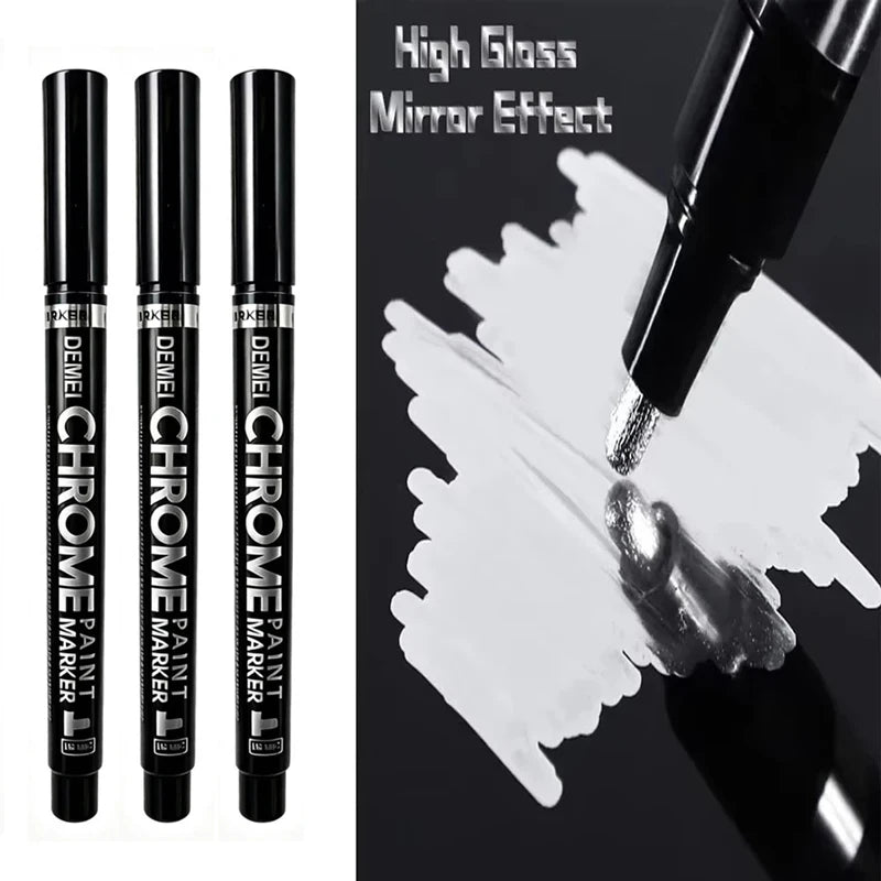 Mirror Marker Pens — High Gloss Reflective Paint for DIY Crafts