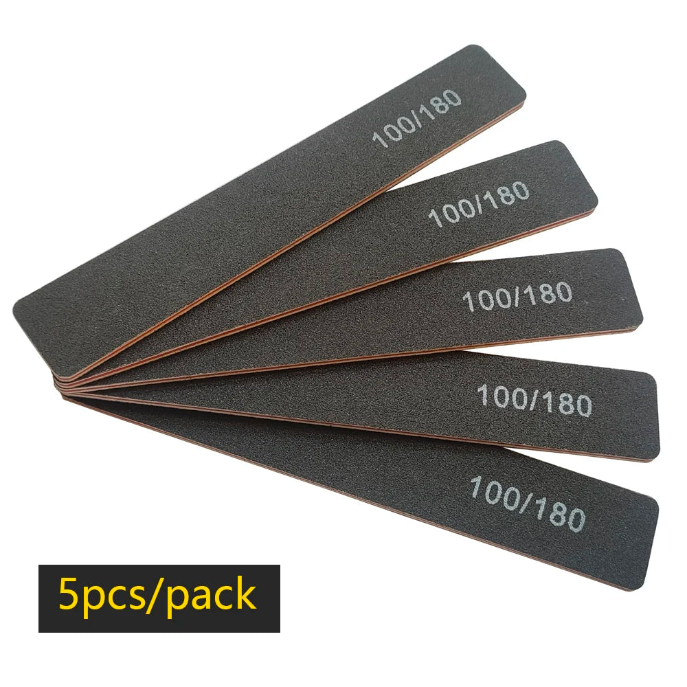 Lurayee Half Moon Nail File Buffers — Professional Sanding & Shaping Tool