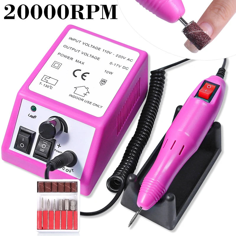 Electric Nail Drill Machine Set — Professional Manicure & Gel Removal Kit