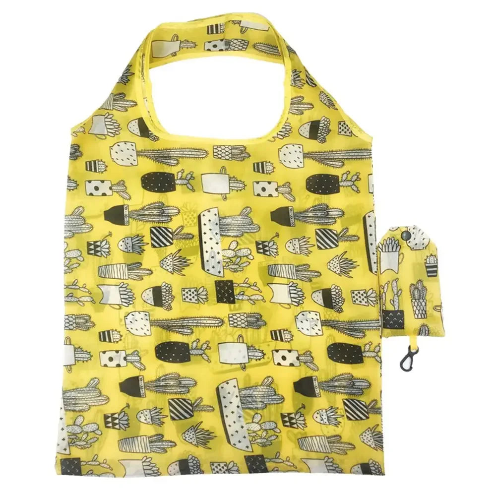 Large Foldable Reusable Shopping Bag — Heavy Duty Washable Grocery Pouch