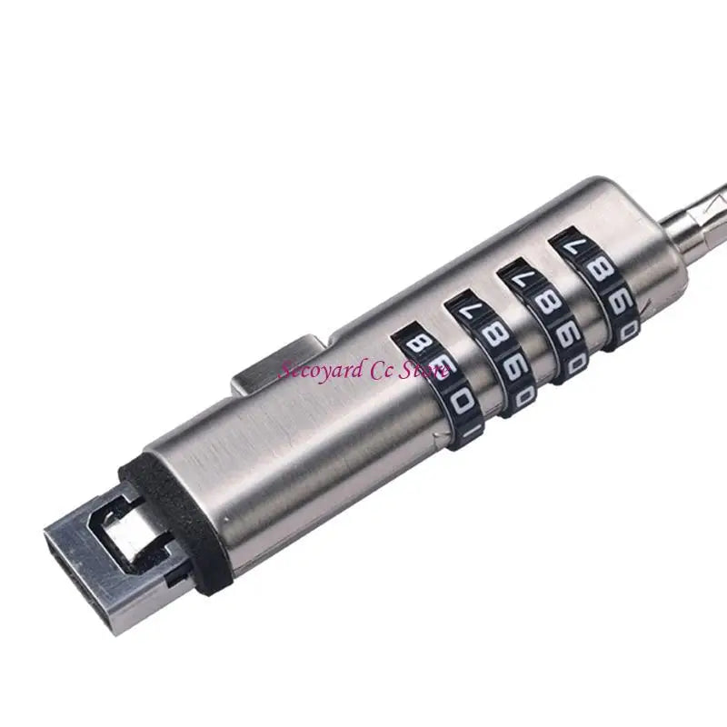 Universal USB Laptop Security Lock — Anti-Theft Cable with 4-Digit Combination