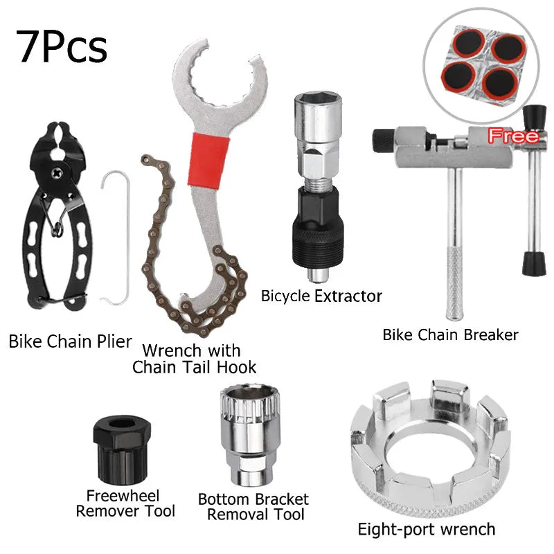 Bicycle Repair Tool Kit — Professional Maintenance Set for MTB and Road Bikes