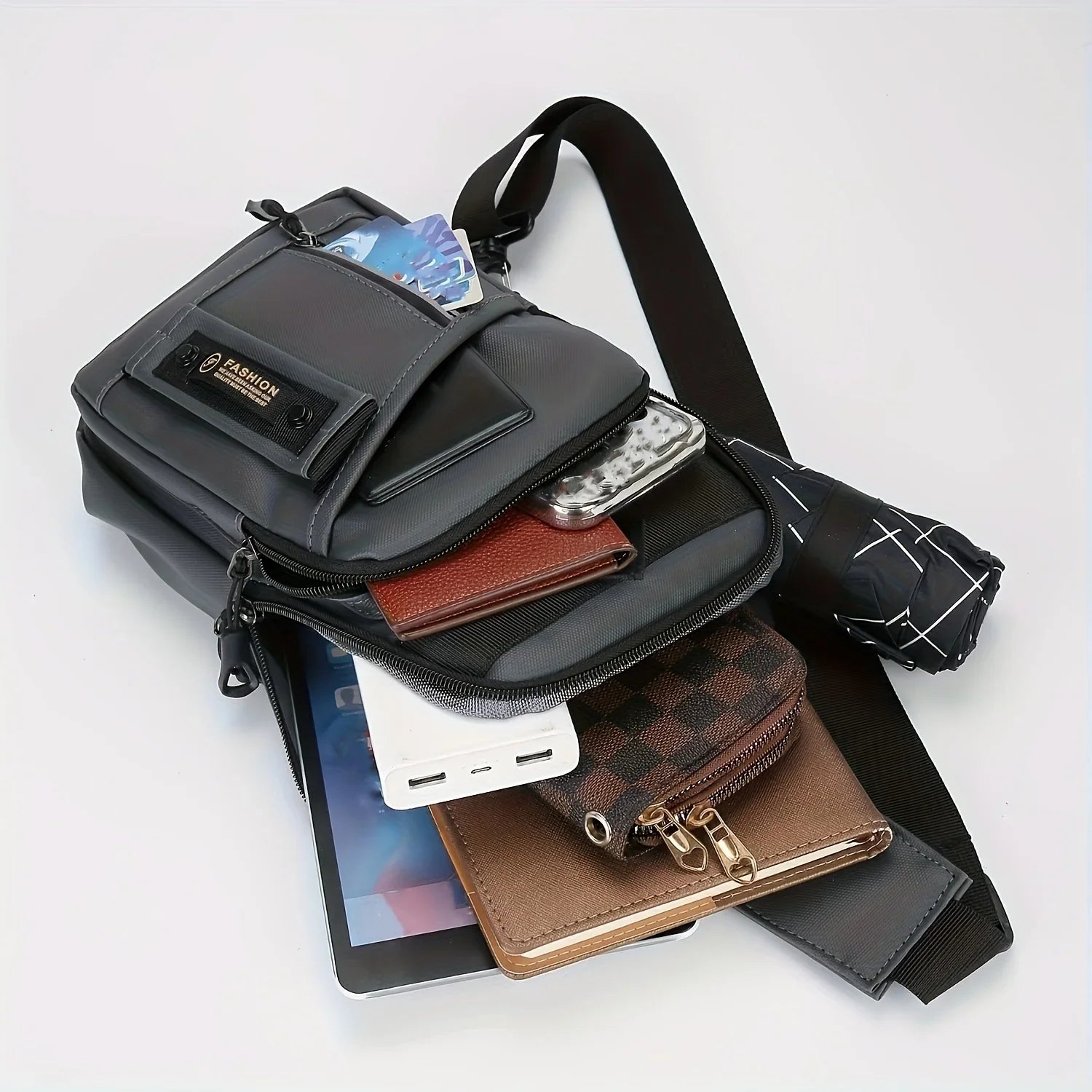 Men's Multifunctional Chest Bag — Crossbody Sling for Travel and Daily Commute